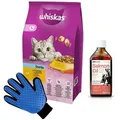 Produktbild: WHISKAS Sterile 14 kg - Trockenfutter für ausgewachsene Katzen nach der Kastration, mit leckerem Huhn & LAB V Lachsöl 250ml + Kämm Handschuh GRATIS!