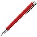 Produktbild: LAMY logo M+ Kugelschreiber 204 aus bruchfestem Kunststoff in der Farbe rot mit verchromter Spitze und Drücker, inkl. Großraummine LAMY M 16 Strichbreite M in blau