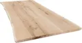 Produktbild: Tischplatte Eiche massiv mit natürlicher Kante 240 x 100 x 3,8 cm