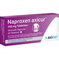 Produktbild: NAPROXEN axicur 250 mg Tabletten 20 St. PZN 14412120