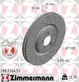 Produktbild: 2x Bremsscheibe SPORT Z ZIMMERMANN 290.2264.52 für JAGUAR X351 XJ TYPE XF XK 1 2