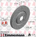 Produktbild: 2x ZIMMERMANN 290.2264.52 Bremsscheibe für JAGUAR