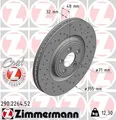Produktbild: Zimmermann 290.2264.52 Bremsscheibe für JAGUAR 290.2264.52 vorne Bremsscheibe Br