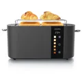 Produktbild: Arendo 4-Scheiben-Langschlitz-Toaster, 1500W, Display, grau