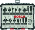 Produktbild: Bosch 15-teiliges Fräser-Set, 1/4-Zoll Schaft 2607017473