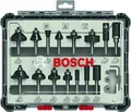 Produktbild: Bosch 15-teiliges Fräser-Set, 1/4\-Schaft. Für Handfräsen