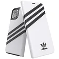 Produktbild: adidas 42248 Handyhülle entworfen für iPhone 12 Plus/iPhone 12 Pro, Folio Booklet Drop Tested Cases, Stoßfest Erhöhte Kanten, Originals Schutzhülle Weiß/Schwarz