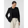Produktbild: comma Jackenblazer Indoor-Blazer Taillierter Blazer aus weichem Jersey mit Reißverschlusstaschen schwarz 42 EU