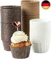 Produktbild: katbite Papier Muffinförmchen, 150 Stück Cupcake Formen für Hochzeit, Ge