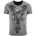 Produktbild: Key Largo T-Shirt T-Shirt Sunset Hills USA Biker Print Motiv vintage Look MT00559 Rundhalsauschnitt bedruckt kurzarm slim fit L