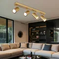 Produktbild: Spotleiste Spotlampe Deckenleuchte Metall gold Strahler verstellbar 4-Flammig