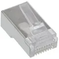 Produktbild: InLine® Modularstecker 8P8C RJ45 z. Crimpen auf Rundkabel, geschirmt, 100er Pack Installation / /