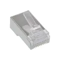Produktbild: InLine® Modularstecker 8P8C RJ45 z. Crimpen auf Rundkabel, geschirmt, 100er Pack