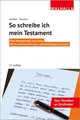 Produktbild: So schreibe ich mein Testament ~ Finn Zwißler ~  9783802941832