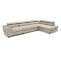 Produktbild: Muffo Ecksofa, Beige, Textil, 350x203 cm, Wohnzimmer, Sofas & Couches, Wohnlandschaften, Ecksofas