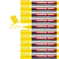 Produktbild: edding 300 permanent marker - yellow - 10 pens - round tip 1.5-3 mm - waterproof