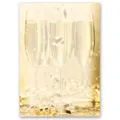 Produktbild: Motiv-Briefpapier CHAMPAGNERGLÄSER - DIN A4 Format 20 Blatt
