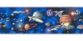 Produktbild: Tapeten Bordüre Kinder Weltall bunt selbstklebend 8962-16 (20,08€/1qm)
