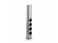 Produktbild: Thebo Steckdosenelement Mira Wand small, Edelstahl 7053090 Mehrfachsteckdose