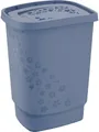 Produktbild: ROTHO Wäschekorb Rotho Wäschesammler Flowers, 55 l horizon blue
