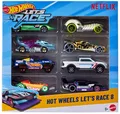 Produktbild: Hot Wheels Spielzeugautos und -Trucks, Let’s Race 8er-Pack, Set aus 8 Fahrzeugen im Maßstab 1:64 aus der animierten Netflix-Serie, JGK18