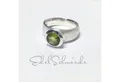 Produktbild: Edelschmiede925 Silberring facettierter Peridot als Schmuckring 925 Silber Größe 54