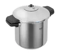 Produktbild: Kuhn Rikon DUROMATIC INOX Schnellkochtopf Induktion 7 Liter Edelstahl, Seitengriff, Swiss Made, bis zu 60% schneller Kochen und Energie sparen