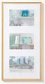 Produktbild: walther design Bilderrahmen gold 3x 10x15 cm Galerie mit Passepartout, New Lifestyle Kunststoffrahmen KV315G