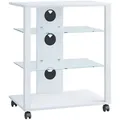 Produktbild: Mid.you Tv-Rack, Weiß, Holzwerkstoff, 60x70x41 cm, Kabeldurchlass, Wohnzimmer, TV Möbel, TV-Racks
