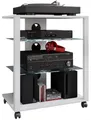 Produktbild: VCM Audio-Board Hifi Möbel Rack Glas Phono Mediaregal Folas Rollen