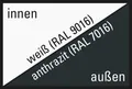 Produktbild: ARON Basic+ Terrassentür Kunststoff 1 Flügelig (Dreh-Kipp) 75x210 cm RAL 7016 anthrazitgrau DIN Links (Förderfähig)