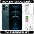Produktbild: Apple iPhone 12 Pro Max - 128 GB - Blau - 100% BATTERIE - XXL Set - Zustand: GUT