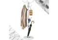 Produktbild: Casaria Kleiderständer, Marmorsockel Metall 14 Haken 360° Drehbar Stabil Modern 37x37x175cm