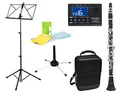 Produktbild: Classic Cantabile CLK-20 B-Klarinette Set - hochwertige Bb-Klarinette mit deutscher Griffweise - 20 Klappen & 6 Ringe - Set inkl. Clip-Tuner, Noten- & Klarinettenständer