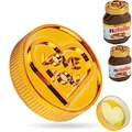 Produktbild: LOVE YOU Geschenkdeckel, passend für Nutella Glas ab 600 Gramm, goldener Deckel mit Platz innen für eine persönliche Nachricht, Nuss-Nougat Geburtstagsgeschenk für Familie und Freunde, Geschenkbox