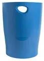 Produktbild: Exacompta 45384D ECOBIN Papierkorb BeeBlue aus Recycling-Kunststoff 15 Liter mit Griffen. Eleganter und robuster Papierkorb und Mülleimer im modernen Design Türkis Blauer Engel