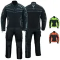 Produktbild: BULLDT Motorradkombi BLD323K (Set, 2-tlg., mit CE-Protektoren, Motorradjacke & Motorradhose) Herren Motorradkombi Tech-Mesh biker kombi mit Protektoren schwarz 52/L