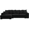 Produktbild: Kaiser Möbel Ecksofa, Schwarz, Holz, L-Form, 285x155 cm, Wohnzimmer, Sofas & Couches, Wohnlandschaften, Ecksofas