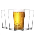 Produktbild: LAV 6x Noniq Pint Biergläser Traditionelle Handwerk Ale Lager Barware 570ml Klar