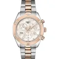 Produktbild: Tissot T-Lady PR 100 Sport Chic Chronograph Lady T101.917.22.116.00 - perlmutt weiß,silber-rosé - 38mm