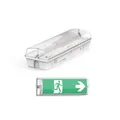 Produktbild: ENOVALITE LED Fluchtwegleuchte | IP65 wasserdicht | Notbeleuchtung mit Notstromakku 8h | TEST-Funktion | inkl. 4 Piktogrammen, Richtungspfeilen | beleuchtetes Notausgangsschild | Notleuchte