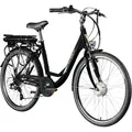 Produktbild: Schiano E-Moon E Bike City 26 Zoll Damenfahrrad 155-165 cm Pedelec 7 Gang 468 Wh Hollandrad Pedelec - Schwarz