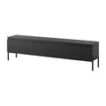 Produktbild: Selsey TV Schrank Board Sideboard Fernsehtisch Fernsehschrank Mit Schränken 175 cm Schwarze Beine Schwarz Bemmi