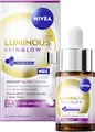 Produktbild: NIVEA LUMINOUS630 Skin Glow Instant Glow Serum, hocheffektives, leichtes Gesichtsserum für strahlende und ebenmäßige Haut, Gesichtspflege mit Thiamidol, Niacinamid & Aloe Vera (15 ml)