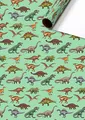 Produktbild: Geschenkpapier Dinosaurier 1 Rolle 70 x 200 cm Dino Geschenkverpackung