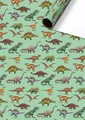 Produktbild: GESCHENKPAPIER-ROLLE SAURUS GRÜN 70 x 200 cm DINOSAURIER