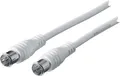 Produktbild: Schwaiger SAT Anschlusskabel KVCQ15 532 (75dB) F Quick weiß, 1,5m, 1x F Stecker / 1x F Stecker