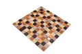 Produktbild: Mosani Mosaikfliesen selbst­kle­bende Naturstein Glas Fliesen 30x30 cm Fliesenaufkleber, Beige Braun Gold, Spritzwasserbereich geeignet, Küchenrückwand Spritzschutz