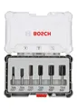 Produktbild: Bosch Fräser-Set, 6-teiliges Nutfräser-Set, 8-mm-Schaft Schaft Zoll: 1|Schaft mm: 8