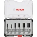 Produktbild: Bosch Professional Zubehör 6-teiliges Nutfräser-Set, 8-mm-Schaft für Handfräsen (2607017466)